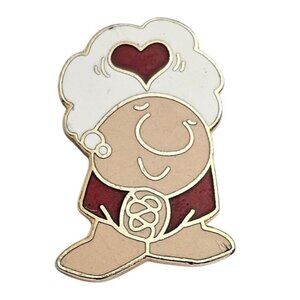 Ziggy Heart Pin, Vintage